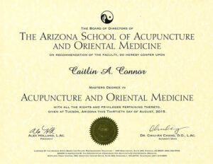 Acupuncture And Oriental Medicine Award